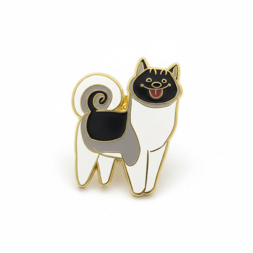 TRAIL HAPPY — Akita Pin $13